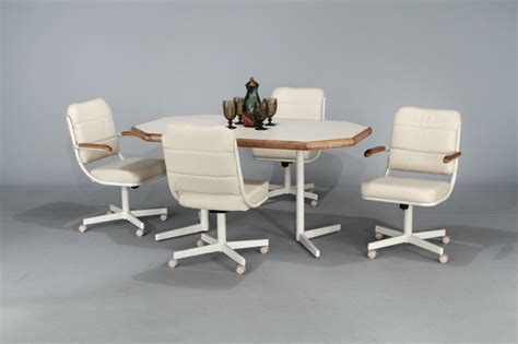 Leather Kitchen Chairs With Casters | A Creative Mom