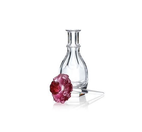 Rose Perfume Bottle Red 85ml - Jasper Crystal