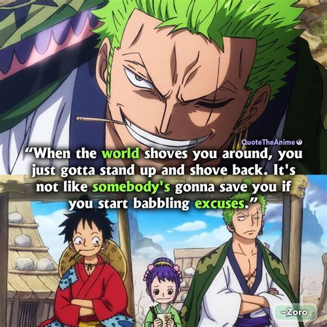 9+ Powerful Zoro Quotes that inspire Greatness! (Images) | One piece quotes, Anime quotes ...