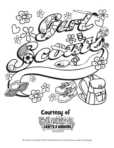 Girl Scout Coloring Pages at GetColorings.com | Free printable ...