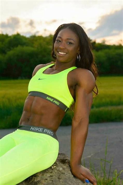 blqck woman with six pack abs - Google Search | Muscle women, Fitness models, Fit black women