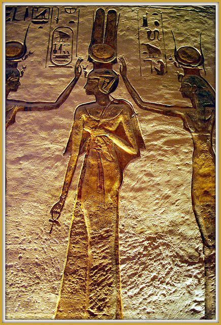 Nefertari, Temple of #Hathor, Abu Simbel, southwest of #Aswan, Egypt. # ...