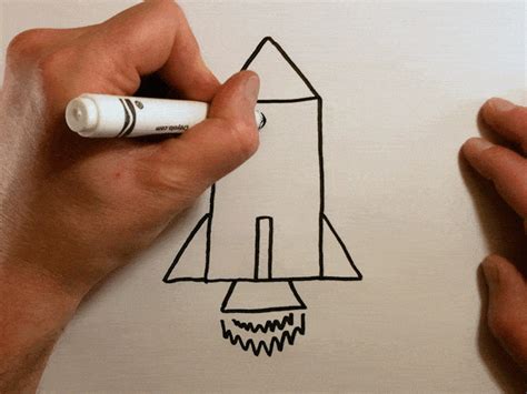 How To Draw A Rocket Ship Really Easy Drawing Tutoria - vrogue.co