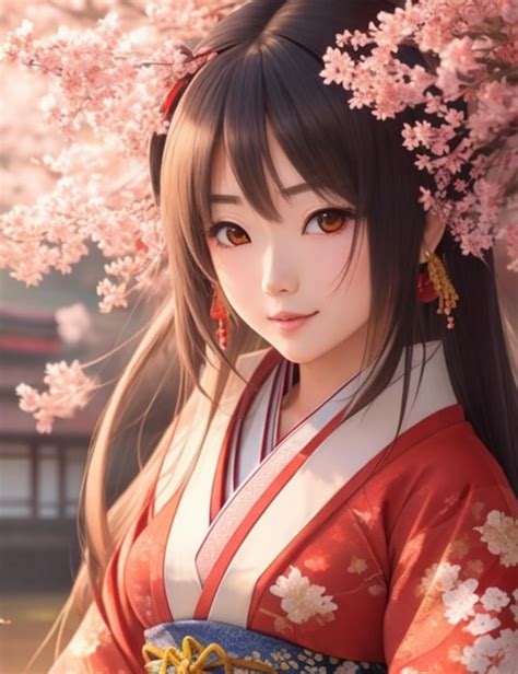 Premium AI Image | Stunning Anime Girl Design Lovely Japanese Girl Art