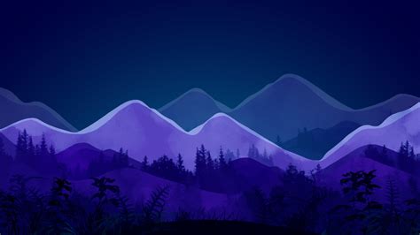 1366x768 Resolution Mountain Minimalist Night 1366x768 Resolution ...