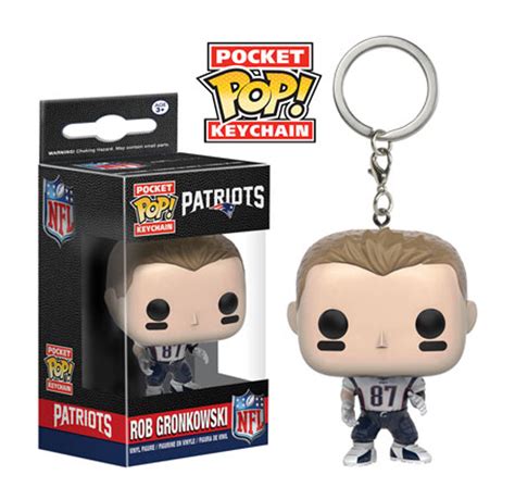 Funko NFL New England Patriots Pocket POP NFL Rob Gronkowski Vinyl Keychain - ToyWiz