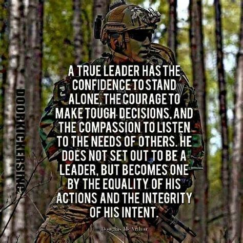 A True Leader | Motivational military quotes, Military leadership ...