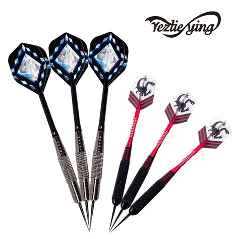 6Pcs Soft Darts 21g Professional Steel Brass Darts Rotating Drum ...