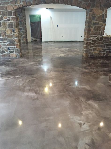 Epoxy Garage Floor Metallic In Ontario : Metallic Epoxy Floor - Garage Cabinets Flooring and ...