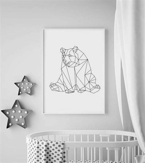 Nursery Bear Print Bear Nursery Decor Animal Nursery Prints | Etsy