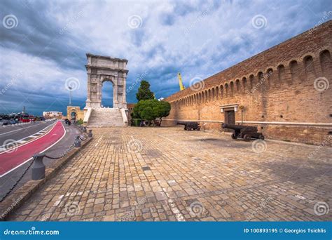 Arch of Trajan, Ancona, Italy Stock Image - Image of adriatic, light: 100893195