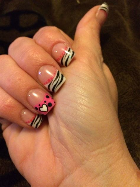 Pink zebra print nails | Zebra print nails, Nails, Pink zebra print