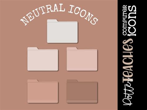 Neutral One Themed Computer Icons Folder Mac & PC - Etsy