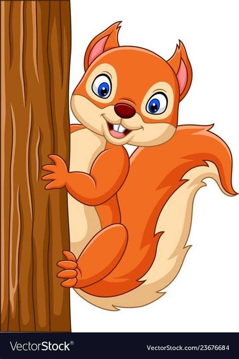 Pin by Supakorn Supakorn on ภาพสัตว์ | Baby animal drawings, Cute squirrel, Cartoon drawings