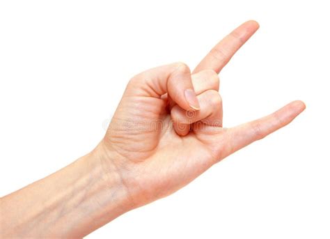 Horns hand gesture stock image. Image of symbol, power - 29052447