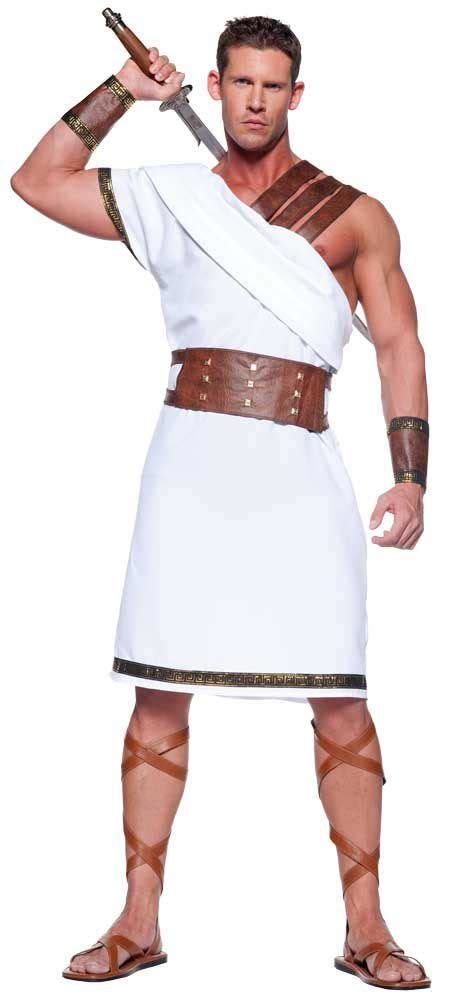 Mens Ancient Greek Warrior Costume - Mr. Costumes | Greek clothing ...