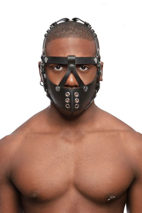 Leather Fetish Muzzles | Stainless Steel Head Harness | ARMY OF MEN