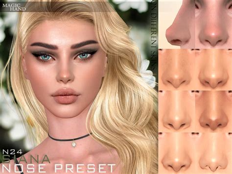 MagicHand's Siana Nose Preset N24 | Sims 4 cc eyes, The sims 4 skin, Sims 4