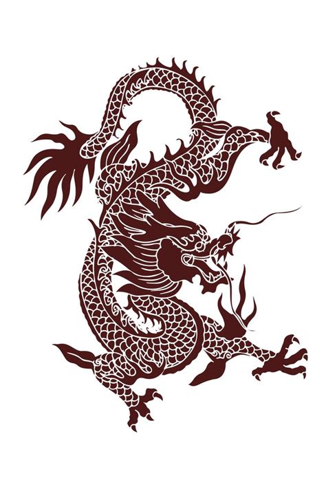 Traditional Chinese Style Dragon Sticker, Creative Design for ...