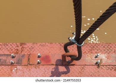 Steel Wire Rope Clamp Tightening Sling Stock Photo 2149755353 ...