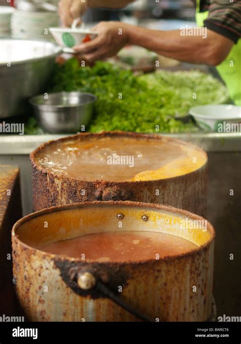 Asam laksa soup Stock Photo - Alamy