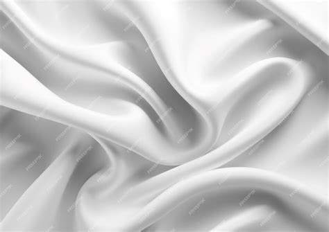 Premium AI Image | A close up of a white silk fabric with a very smooth texture generative ai