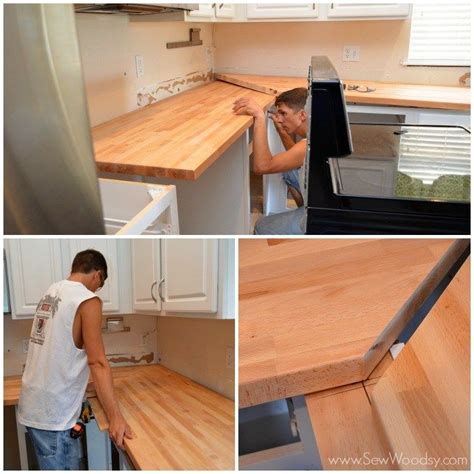 Tips & Tricks on Installing Butcher Block Countertops - Sew Woodsy ...