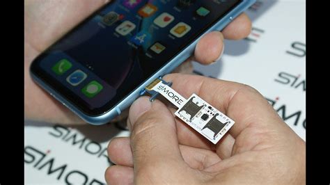 iPhone XR dual sim adapter SIMore Speed Xi Twin XR - YouTube