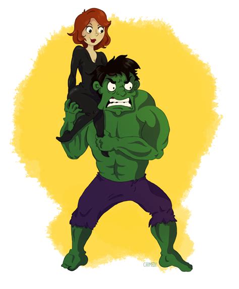 Hulk and Black Widow by Lydimi on DeviantArt