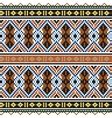 Ethnic pixel pattern embroidery folk tribal Vector Image