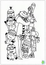 Despicable Me Coloring Page  DinoKidsorg sketch template
