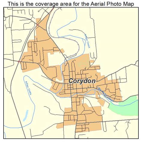 Aerial Photography Map of Corydon, IN Indiana