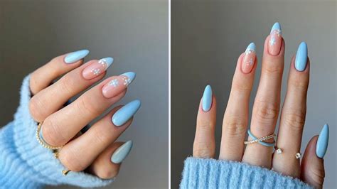 6 Baby Blue Nail Designs You Need To Try Now | Grazia