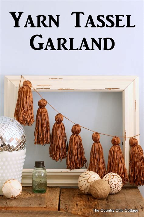 Yarn Tassel Garland - Angie Holden The Country Chic Cottage