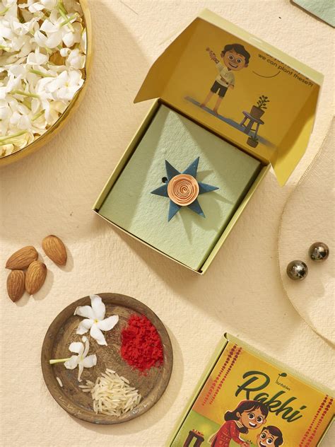 Rakhi en Rose | Eco-Friendly Plantable Seed Paper Rakhi