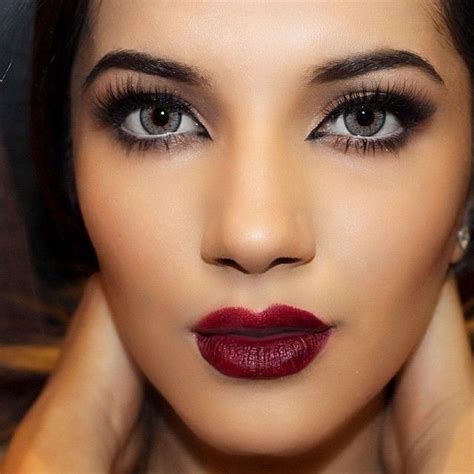 Romantic Red Lip Look with Velour Lashes