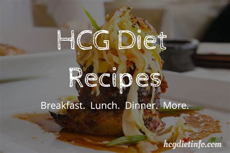 HCG Diet Recipes - HCG Diet Info