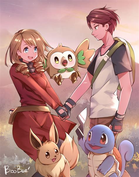 [Commission] Couple Fan of Pokemon by iBooBee on DeviantArt