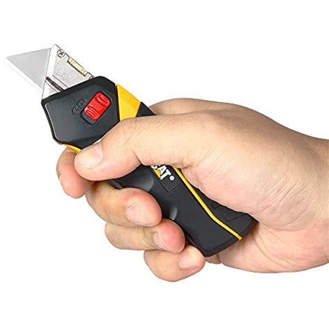 Powerbuilt 240071 Safety Utility Knife Box Cutter Self-Retracting Blade ...