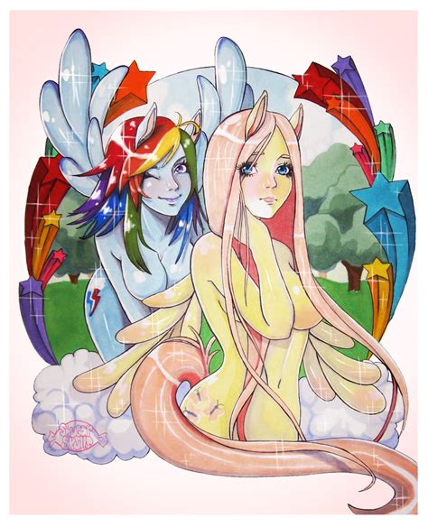 Rainbow Dash and Fluttershy by ShugarSketch on DeviantArt