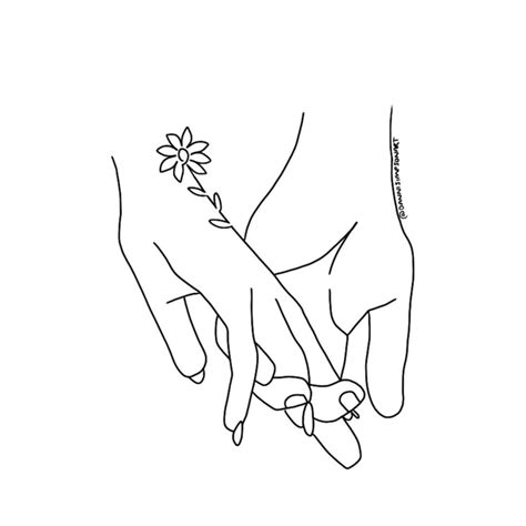 Holding Hands | Line art drawings, Abstract line art, Minimal drawings