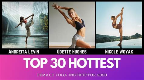 Top 30 Hottest Female Yoga Instructor 2020 - YouTube