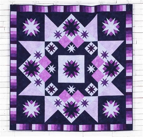 Boundless Blenders Aura Fabric & Shooting Stars Pattern Quilt Kit - Quilting Kit includes Fabric ...