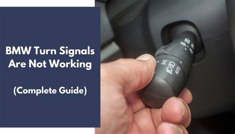 BMW Turn Signals Are Not Working (Complete Guide)