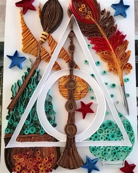 Quilling Harry Potter birthday card | Paper quilling designs, Quilling ...