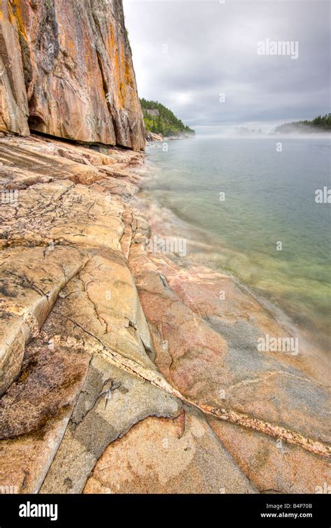 Agawa Rock, Agawa Rock Pictographs Trail, Lake Superior, Lake Superior ...