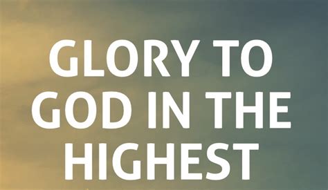 Glory to God in the Highest | Koinonia Fellowship