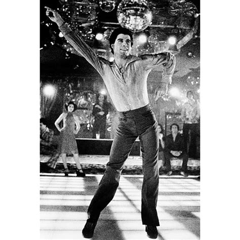 John Travolta Saturday Night Fever 24x36 Poster classic pose on disco floor - Walmart.com ...