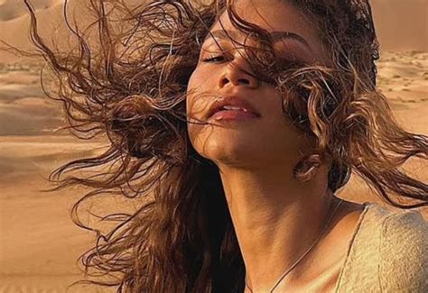 Zendaya Posts Stunning Photo In Unbuttoned Shirt In The Desert