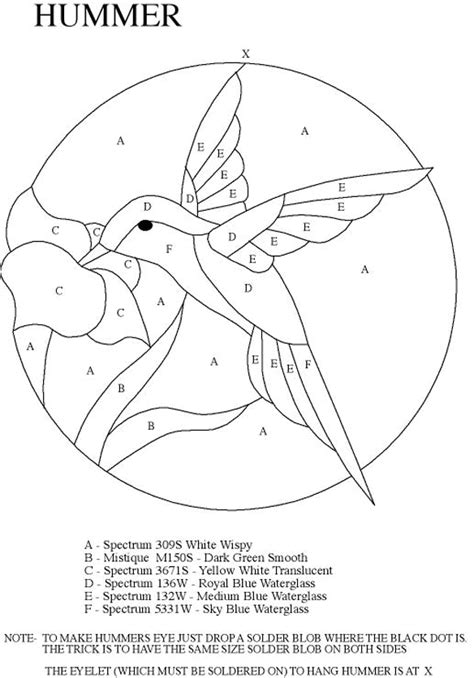 Stained Glass Hummingbird Window Panel and Free Pattern | Stained glass quilt, Stained glass ...